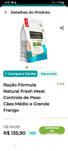 Ração porte médio/grande