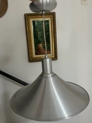 Luminária Pendente  em Alumínio Escovado