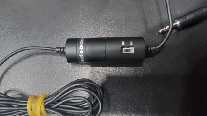 Microfone de Lapela Audio Technica ATR3350iS- FUNCIONANDO (Botão Power Danificado)