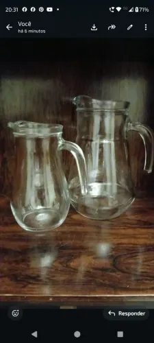 Jarras de água ou sucos 
