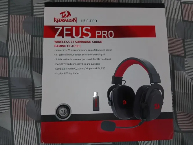 Headset Gamer Zeus PRO 7.1 (Com Nota+Garantia)