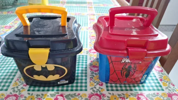 Lancheiras Mini box Batman 1L Plasúti. Novo. l