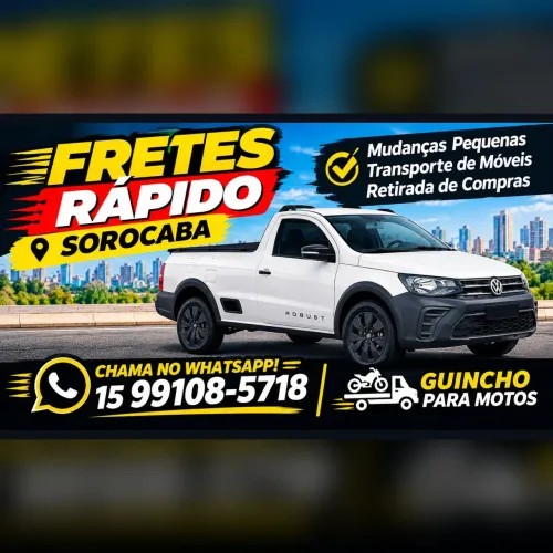 Fretes Sorocaba e região e Guincho para motos