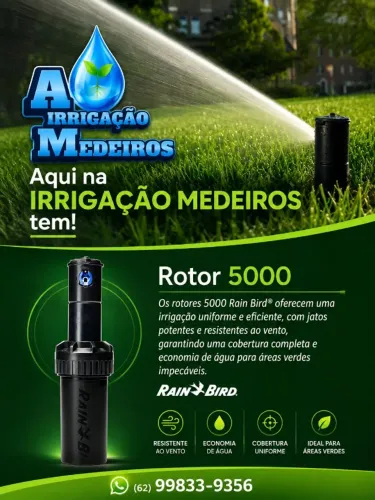 Rotor RainBird 5000 Para sistema de irrigação p/ Jardim
