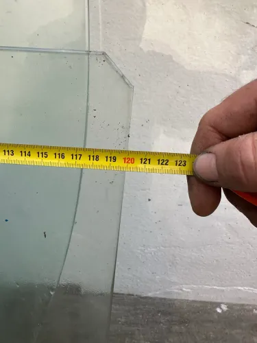 Tampo vidro 120cm x 59cm