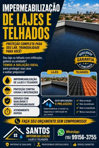  ? IMPERMEABILIZAÇÃO DE TELHADOS