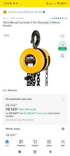 Talha corrente 
