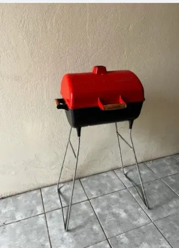 churrasqueira a bafo em alumínio