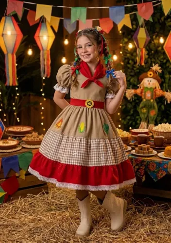 Vestido junino Maria bonita