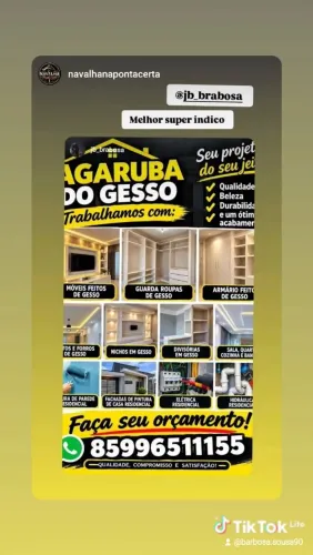 Tudo em gesso 