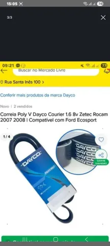 Correia alternador 6pk2240, nova