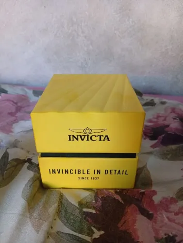 Relógio Invicta Masculino Original - Cronógrafo Azul - Aço, com caixa 