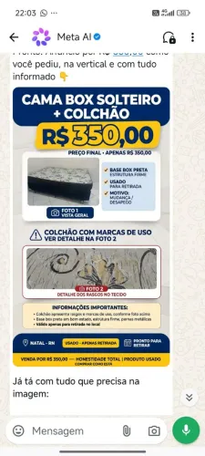 cama box com colchão de casal