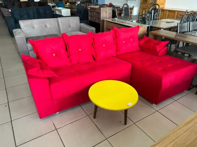 ? Sofá de Canto Madri com Chaise - Direto da Fábrica!