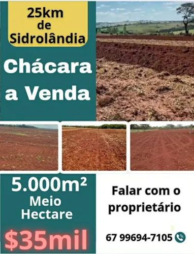 Chácara, Sítio $35mil em Sidrolândia.