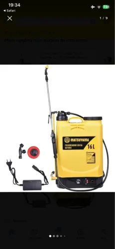 Pulverizador Costal a Bateria Matsuyama 16L Motor Automático
