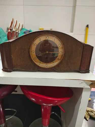 Relógio de mesa carrilhão kienzle alemão