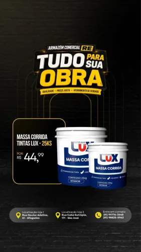 Massa corrida 20Kg