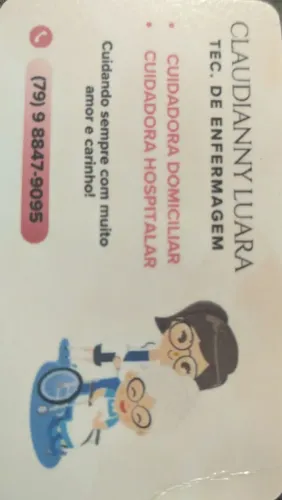 Cuidadora hospitalar e domiciliar 