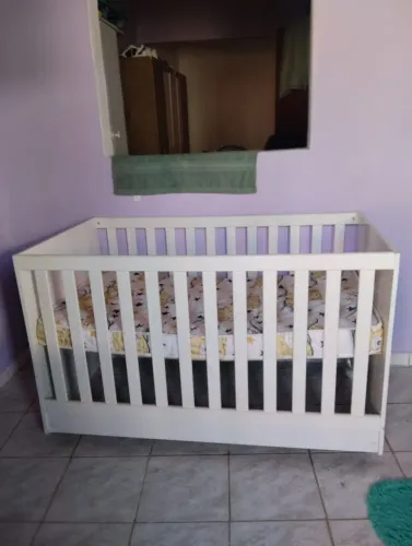 Berço Americano Branco (Usado Apenas 25 Dias) + Colchão - Novo!