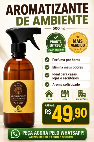 Aromatizante de Ambiente Terróa 500ml | Perfuma por Horas