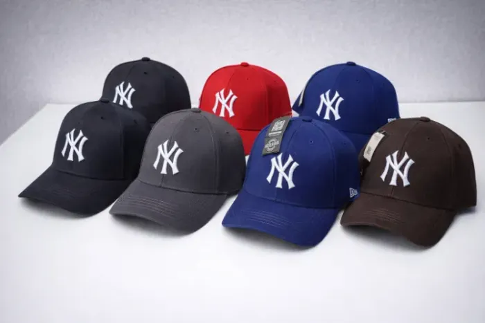 7 Boné New York NY Bordado, Aba Curva, Unissex, Regulagem Ajustável - QUEIMA DE ESTOQUE
