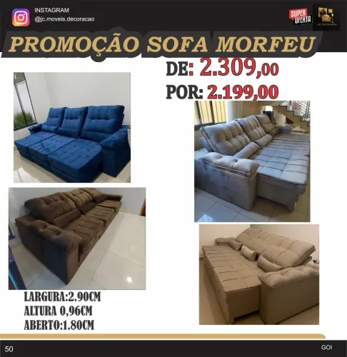 SOFÁ MORFEU MEGA PROMOÇÃO