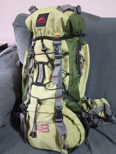 Mochila trilhas e rumos 48L verde trekking montanha viagem acampamento camping nike