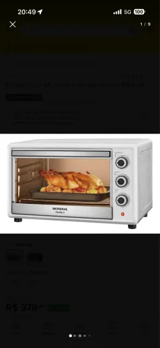 Forno elétrico 42l mondial