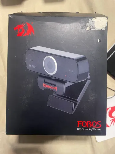 Webcam Redragon Forbos HD 720p USB - Gamer, PC e Streaming