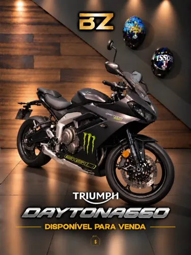 TRIUMPH DAYTONA 660 - Baixo Km - Impecável