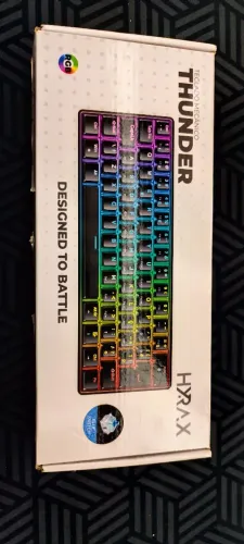 Teclado Mecânico Gamer 60% Hyrax thunder modelo hck61 switches Azul