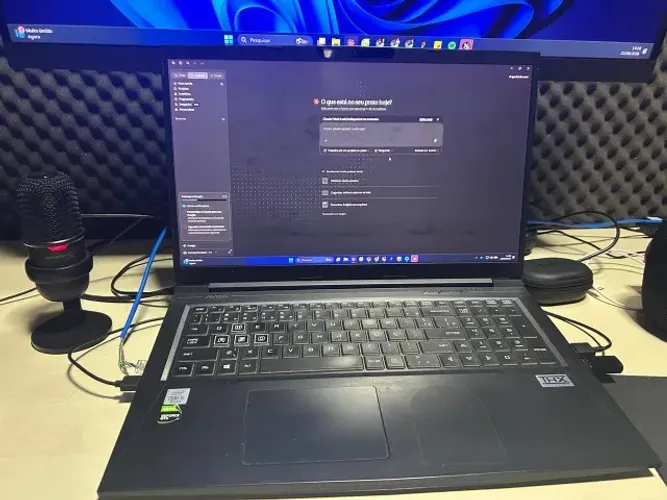  Setup Gamer Completo Notebook Avell GTX 1650 + Cadeira + Webcam +Microfone HyperX SoloC