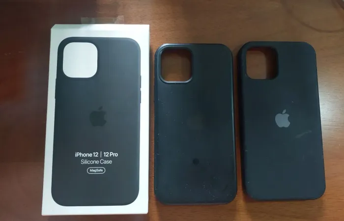 2 capinhas de silicone pretas para Iphone 12/12 Pro