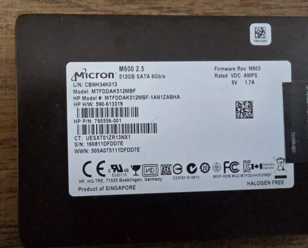 SSD Micron M600 512GB SATA 2.5" - Desempenho e Confiabilidade
