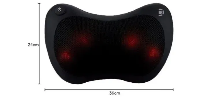 Almofada Massageadora Shiatsu + Massageador Portátil (BRINDE)