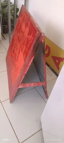 Cavalete Placa de Ferro para Propaganda