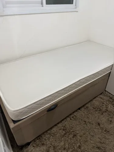 Cama Box Baú Solteiro 88x188 + Colchão R$850,00