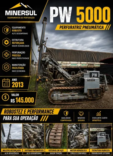Perfuratriz Pneumática PW 5000