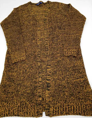 Cardigan mesclado feminino.
