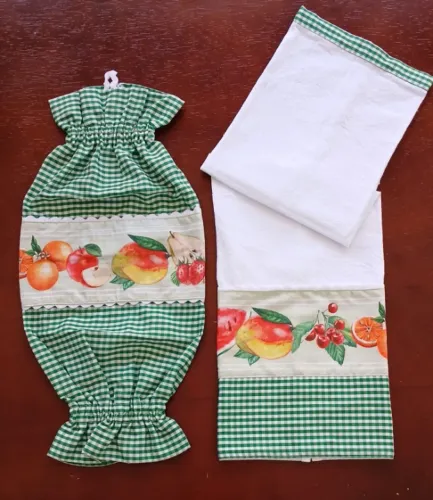 KIT: PANO DE PRATO + PUXA SACO (R$50)