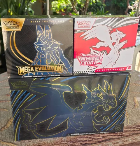 Pokemon Mega charizard X ex utra-premium collection/etb Mega evolution /etb whithe flare
