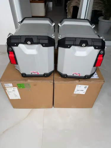 Mala Lateral De Alumínio Para Motocicleta Bmw R1300gs Prata Motorrad