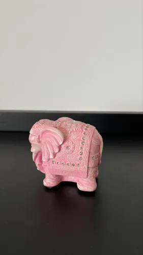 Elefante decorativo rosa 