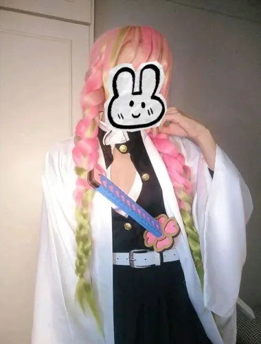 Cosplay Mitsuri Kanroji Demon Slayer (ler a descrição)