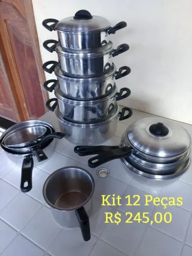 Panelas, kit 12 Peças 