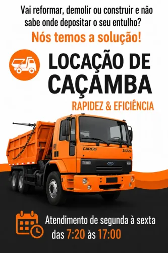 Disk caçamba de entulho