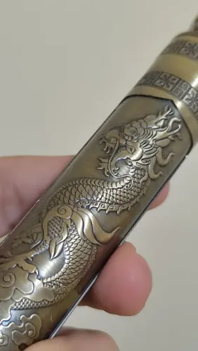Máquina de corte cabelo Dragão dourada recarregável
