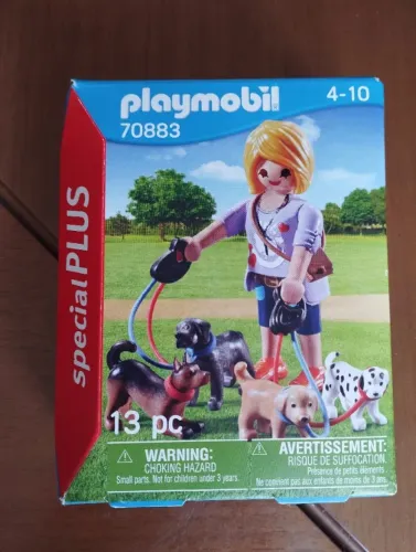 Playmobil Cuidadora Dogs 70883