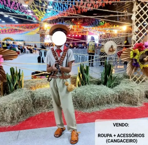 ROUPA CANGACEIRO INFANTIL + ACESSÓRIOS 